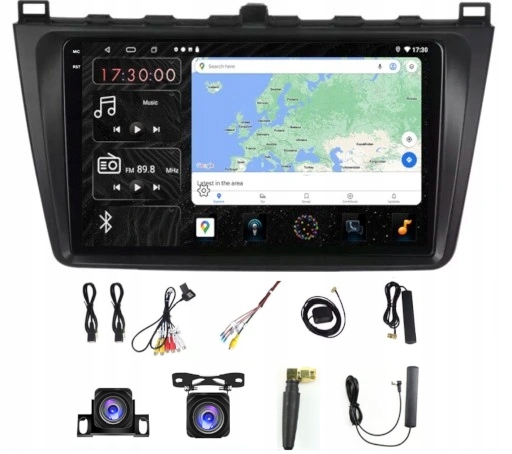 Rádio Navigácia Carplay Gps Android Mazda 6 2008-2013 Usb 64GB Sim