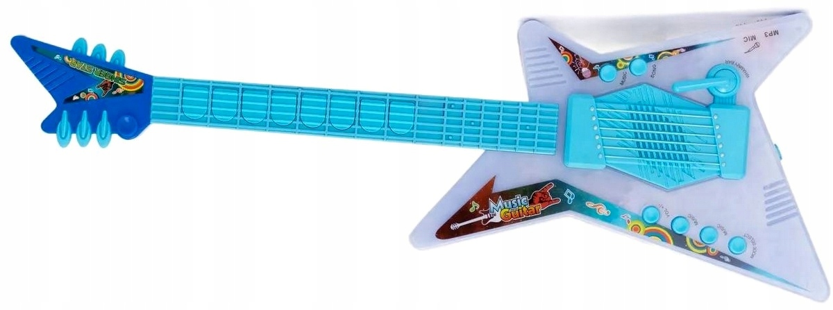 GITARA ROCKOWA DZIECI ŚWIECI GRA Metalowe STRUNY INSTRUMENT elektroniczna Rodzaj gitara elektryczna