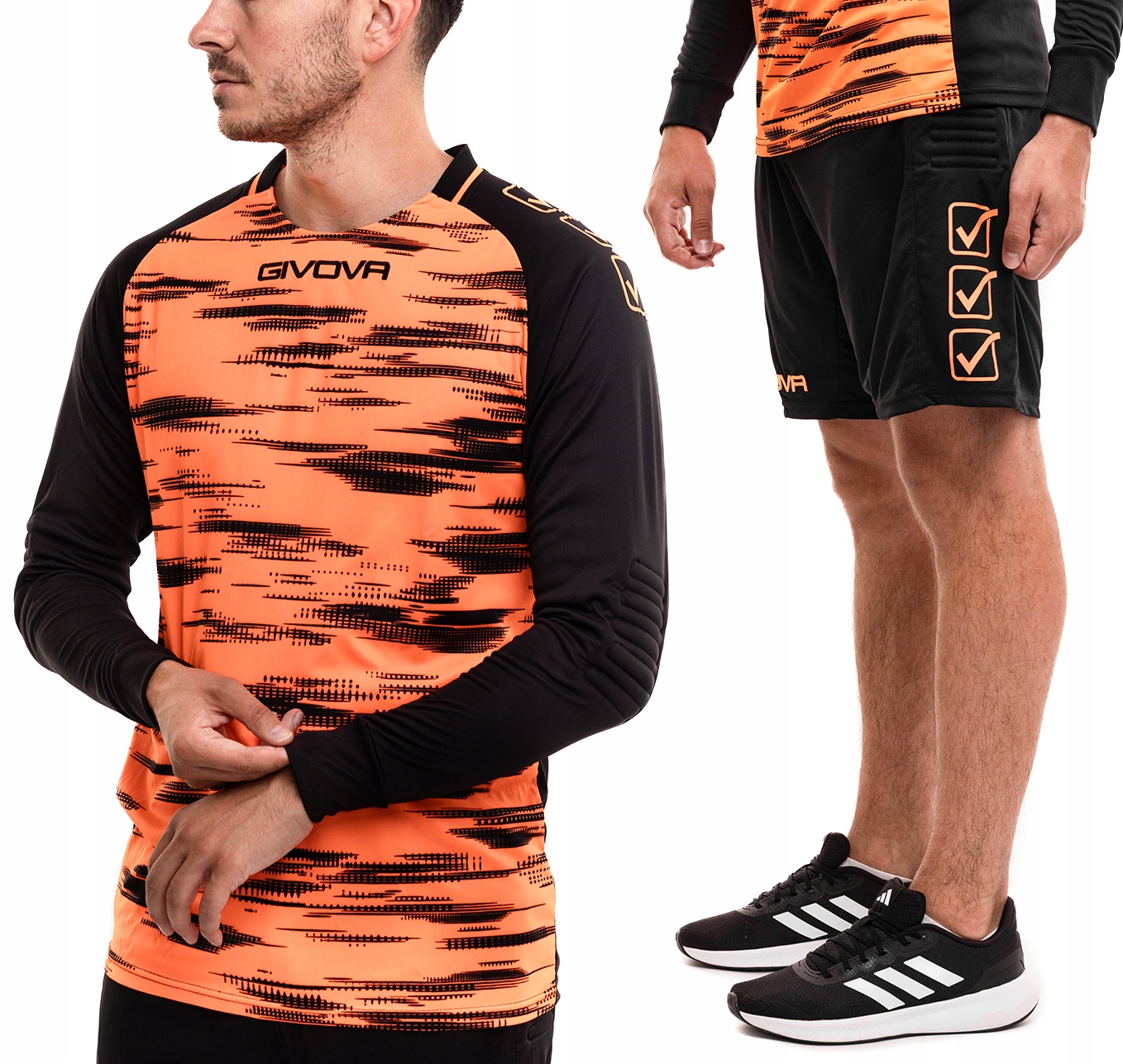Brankářský komplet Givova Sportovní oblečení Difesa Tričko Kraťasy vel. L