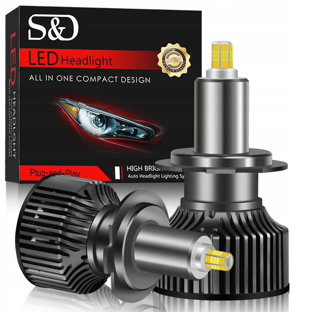 Led Žárovky S&d H7 100W 360° 6-STRANNÉ 20000LM