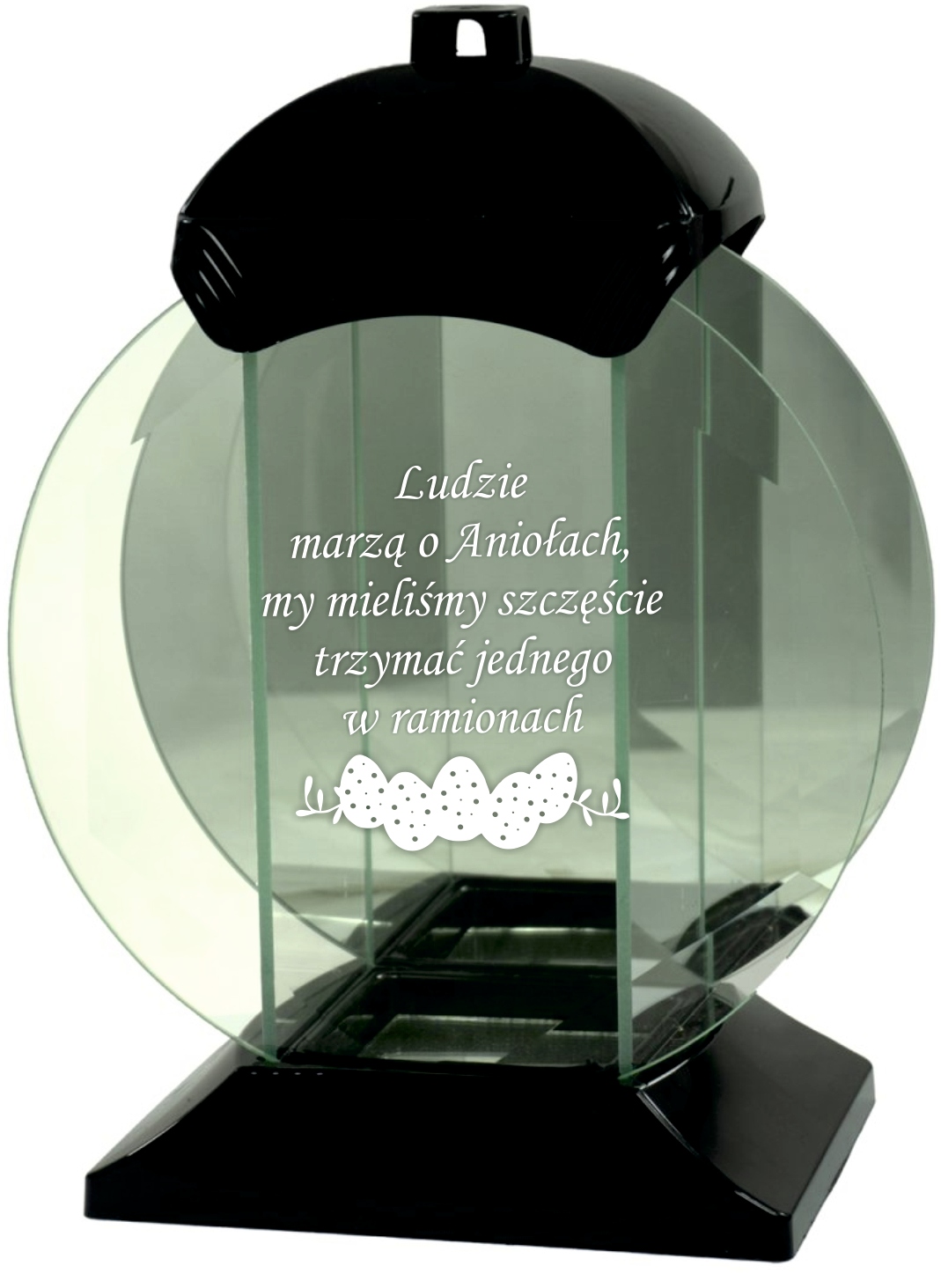 Hřbitovní Svíčka Skleněný Gravír