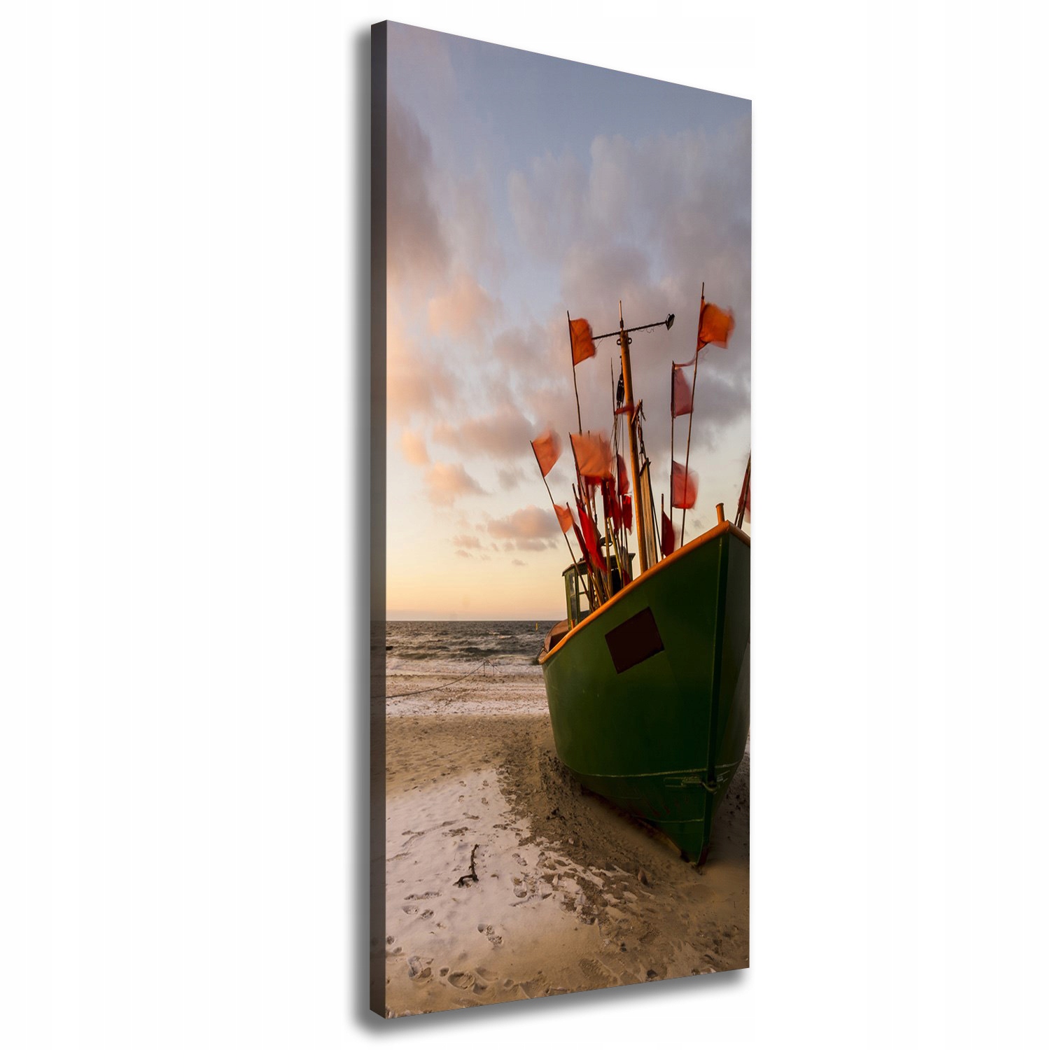 

Foto obraz na płótnie Kuter rybacki 50x125 cm