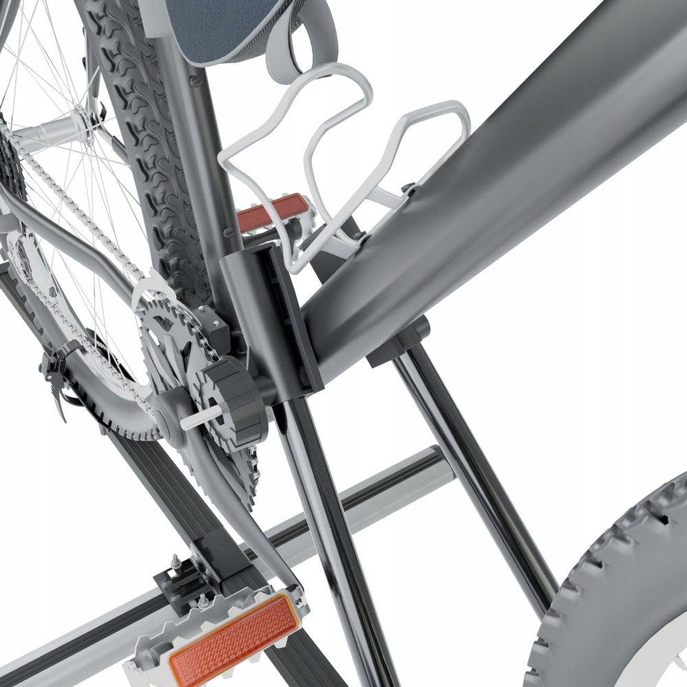 2x BAGAŻNIK DACHOWY NA ROWER - UCHWYT ROWEROWY STALOWY NA DACH - AMOS Wysokość produktu 57 cm