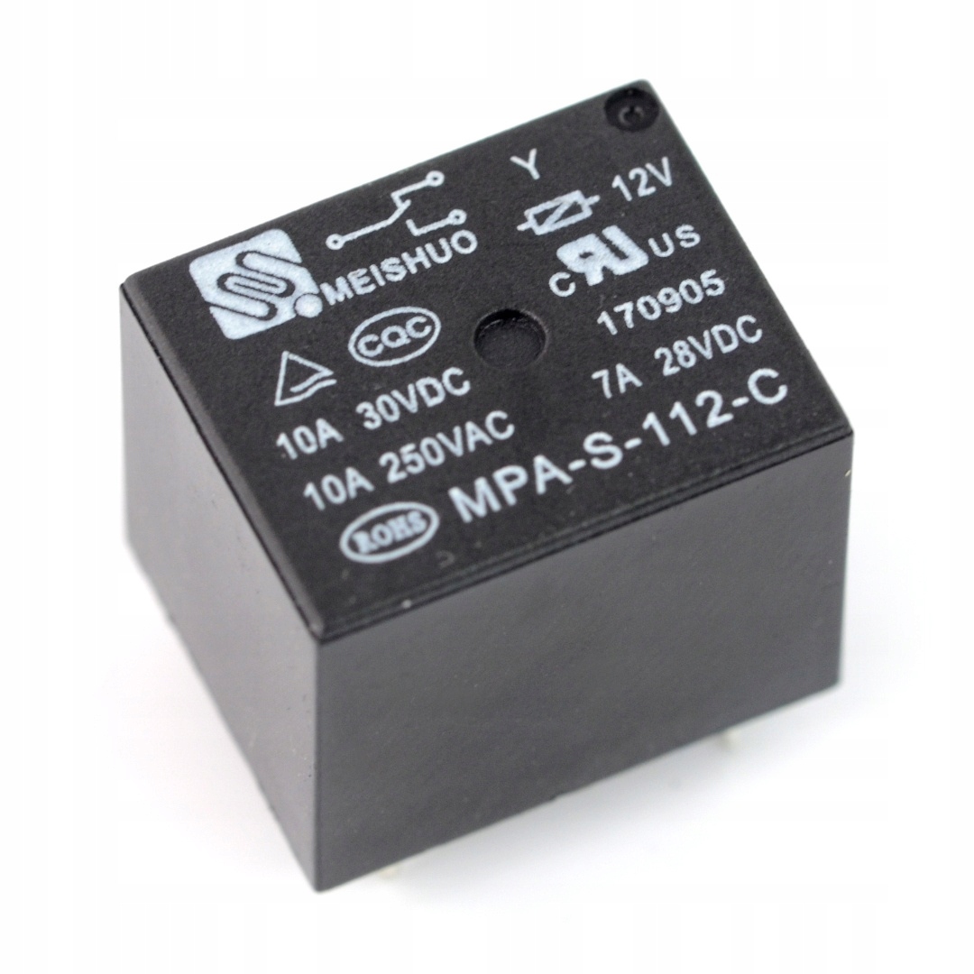 

Przekaźnik MPA-S-112-C cewka 12V 1x 10A/250VAC