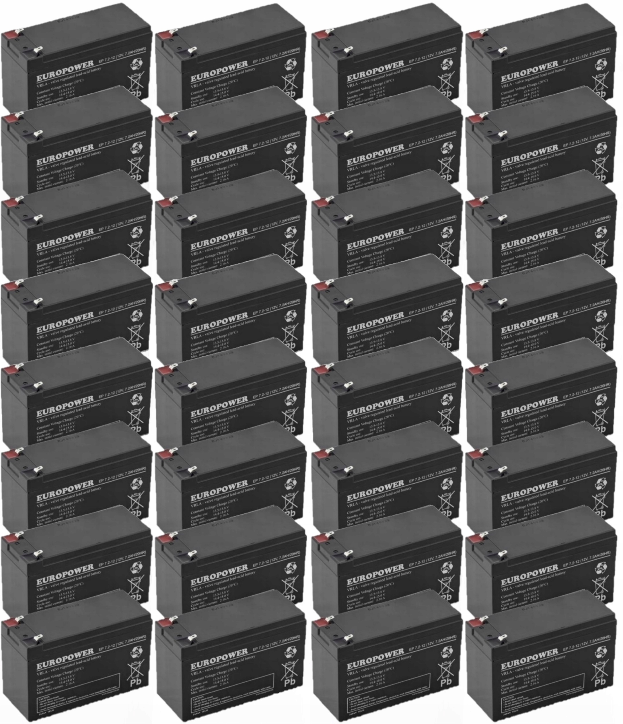 SYBT4 ZESTAW AKUMULATORÓW DO UPS 32x EP 7,2-12