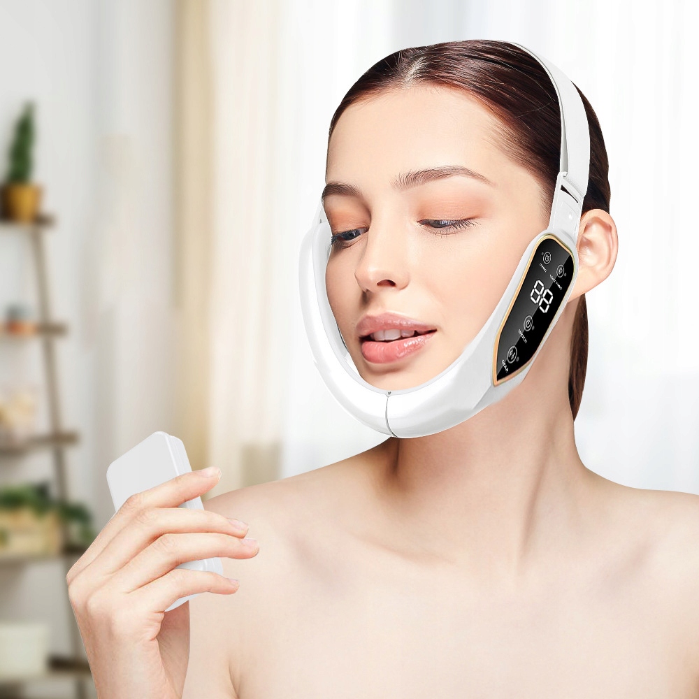 MASAŻER TWARZY LIFTING V PODBRÓDKA TERAPIA LED 2w1 Marka inna marka