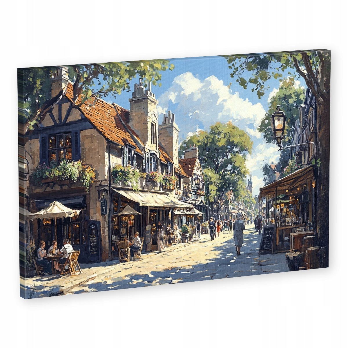 Obraz Na Plátně Canvas Město Francie Ulička Bulvár Restaurace 120x80