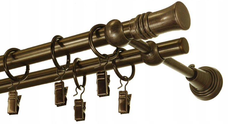 

Karnisze Metalowe Podwójne 360 cm fi 16 3,6m