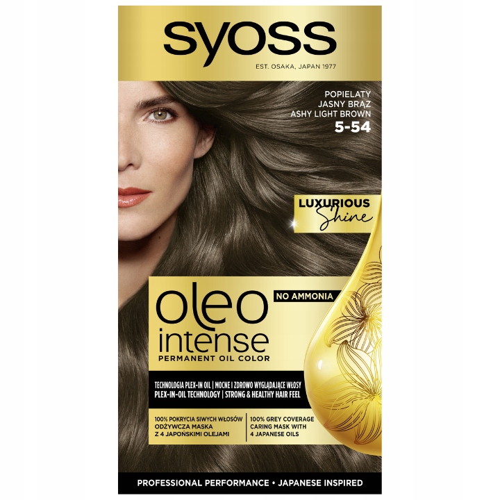 

Syoss Oleo Farba Intense 5-54 Popielaty Jasny Brąz