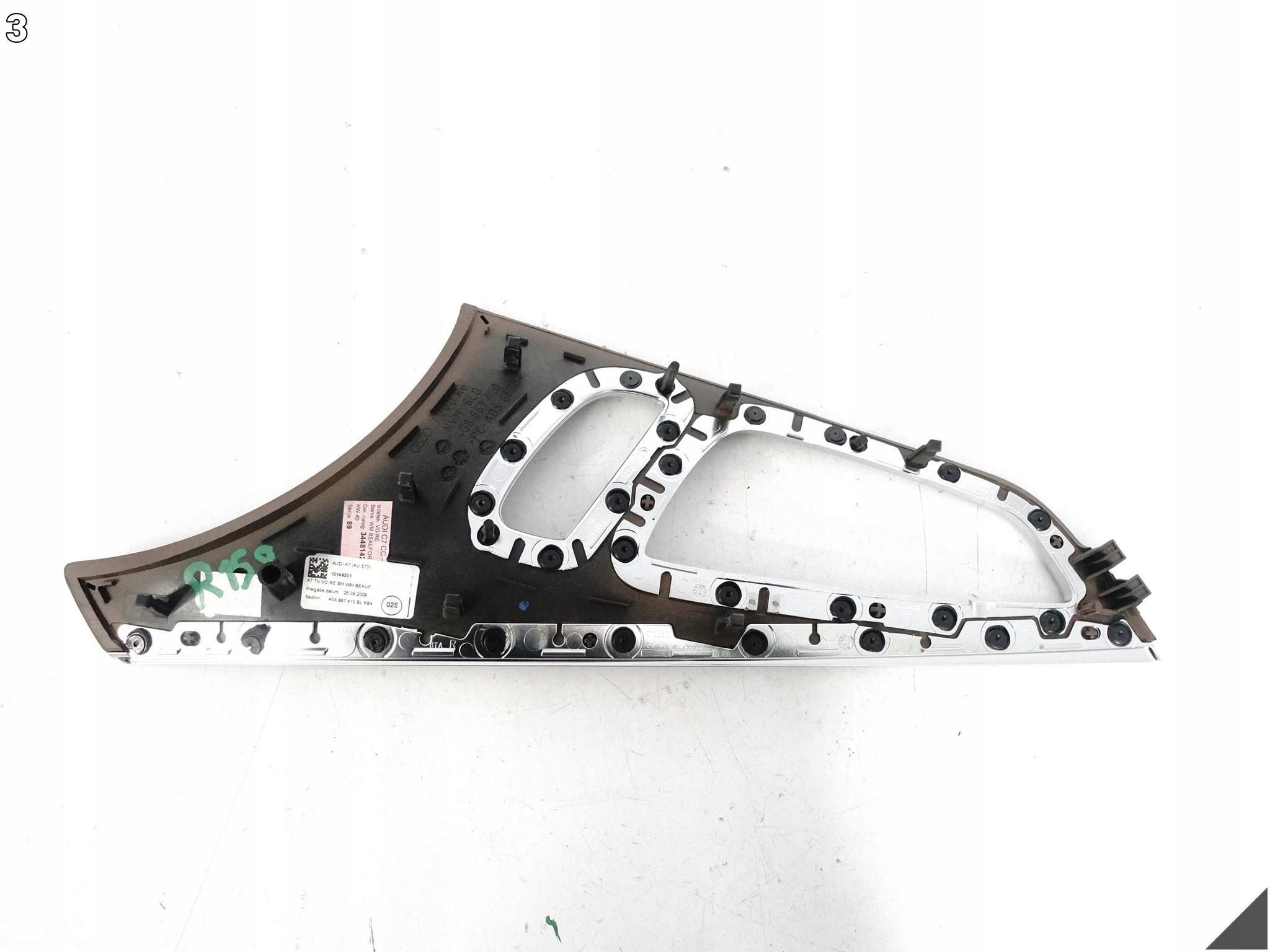 AUDI A7 S7 RS7 4G8 C7 10-18 cover DEKOR door right front CHROM KB4