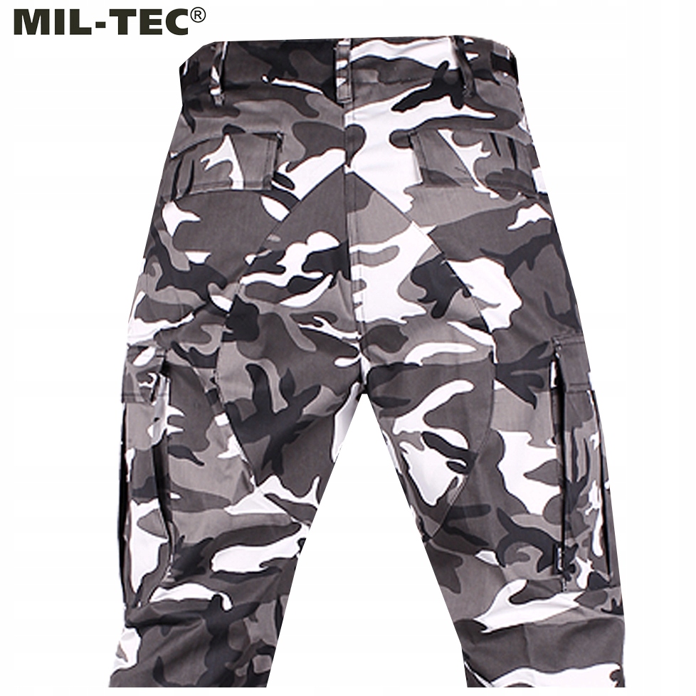 SPODNIE MĘSKIE BOJÓWKI WOJSKOWE WYTRZYMAŁE M65 BDU T/C MIL-TEC URBAN XXL Materiał dominujący poliester