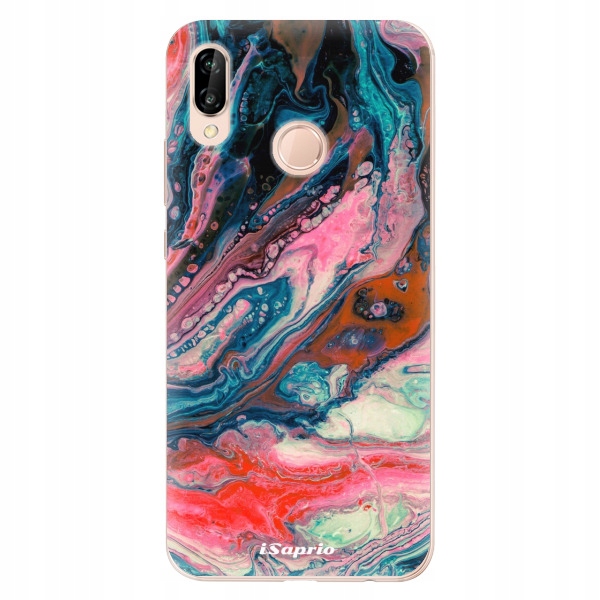 Silikonowe etui iSaprio Abstract Paint 01 do Huawei P20 Lite