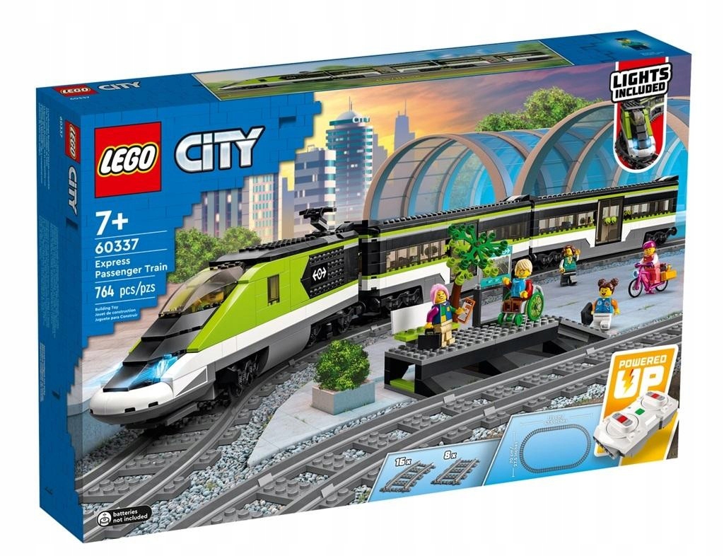 Osobní vlak hračka dálkové ovládání pro děti Lego City Stavebnice Hračka