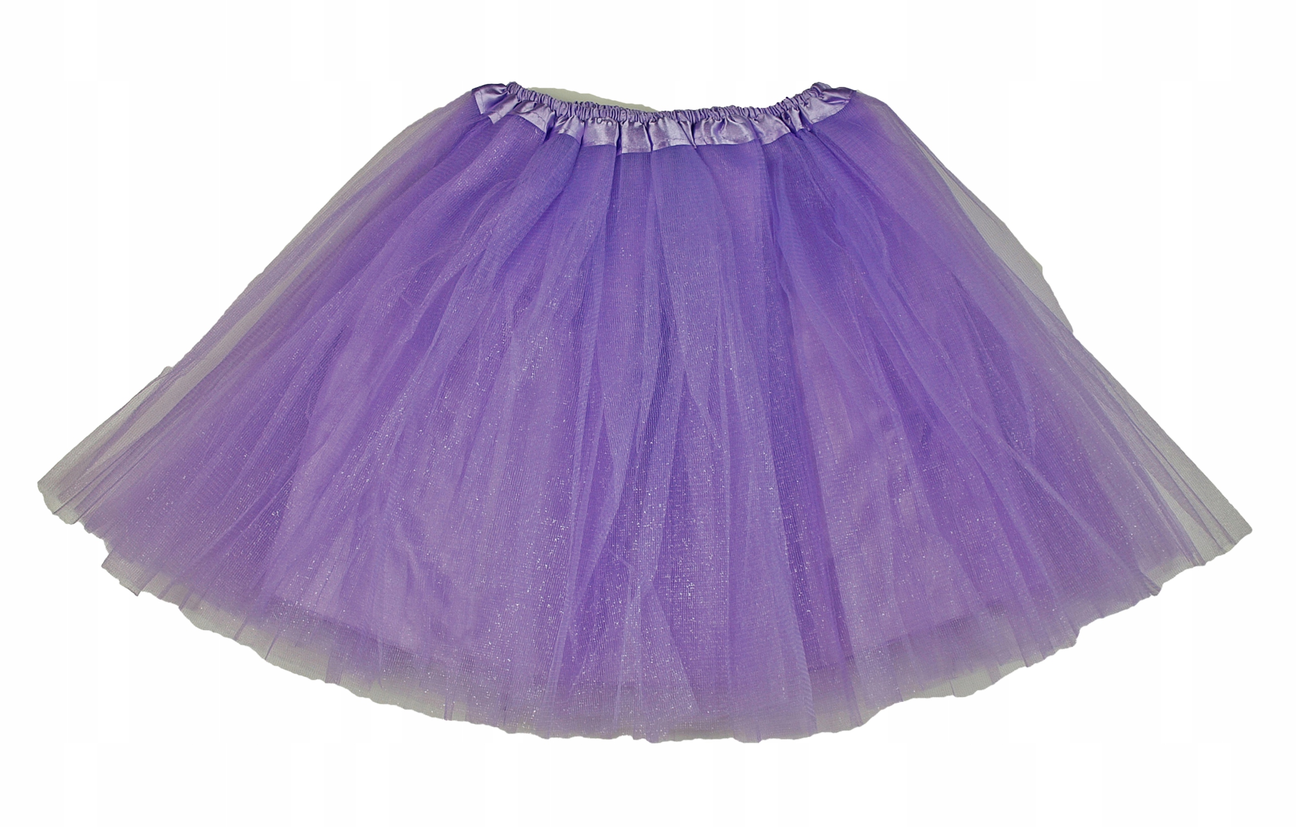 SPÓDNICZKA TIULOWA z podszewką SPÓDNICA 40 cm 7-14lat fiolet Kolor fioletowy