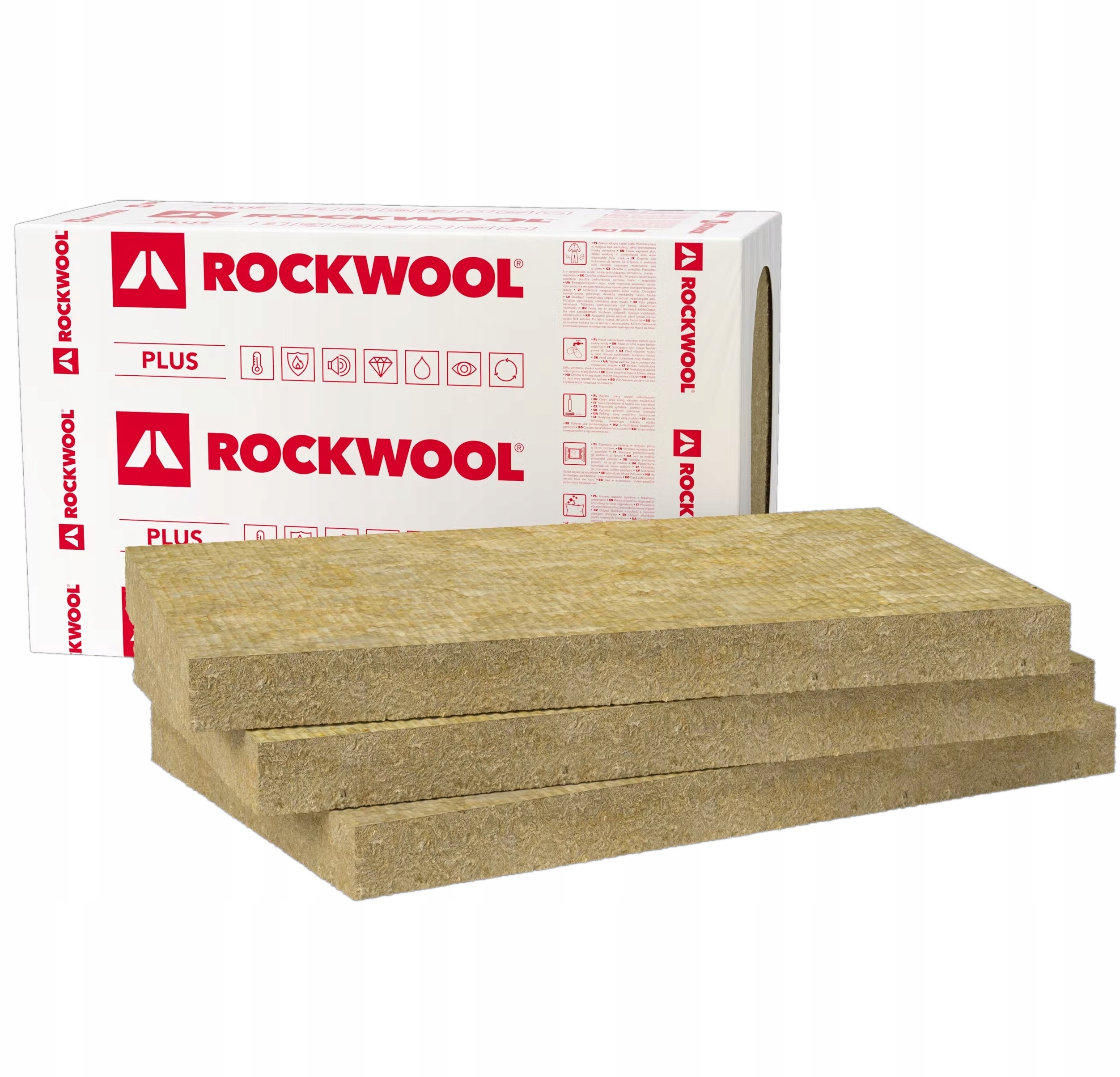 WEŁNA SKALNA MINERALNA FASADOWA 035 FRONTROCK PLUS 100mm 1,8m2 ROCKWOOL