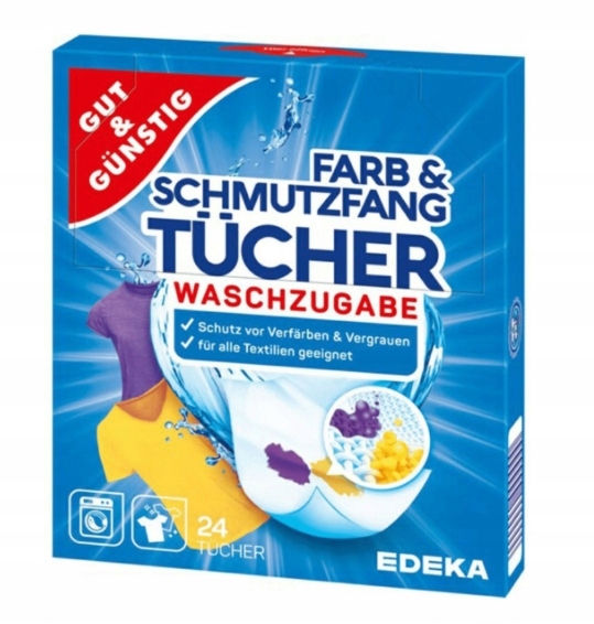 

Gut&Gunstig Chusteczki wyłapujące kolor 24szt