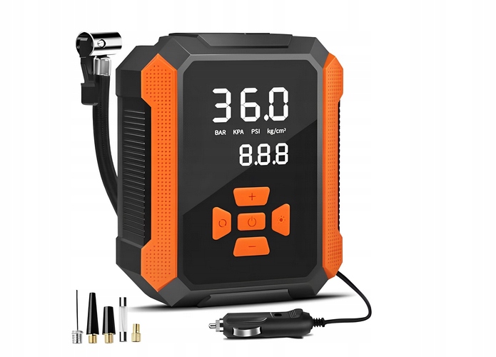 Přenosný Kompresor Do Auta 12V Výkonný 10 Bar Pumpa Míč Matrace Agog