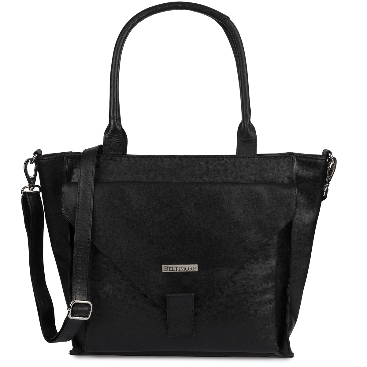 Dámská kožená kabelka velká A4 shopperka kůže saffiano Beltimore