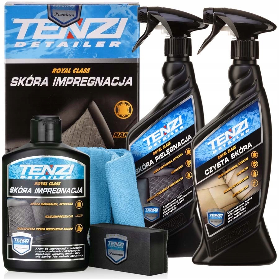 Tenzi Zestaw Do Czyszczenia Mycia Pielęgnacji Impregnacji Renowacji Skóry