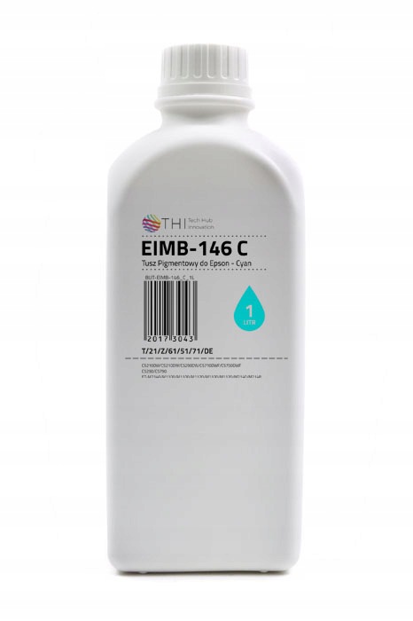 Butelka Cyan Epson 1L Tusz Pigmentowy (Pigment) Ink-mate EIMB146