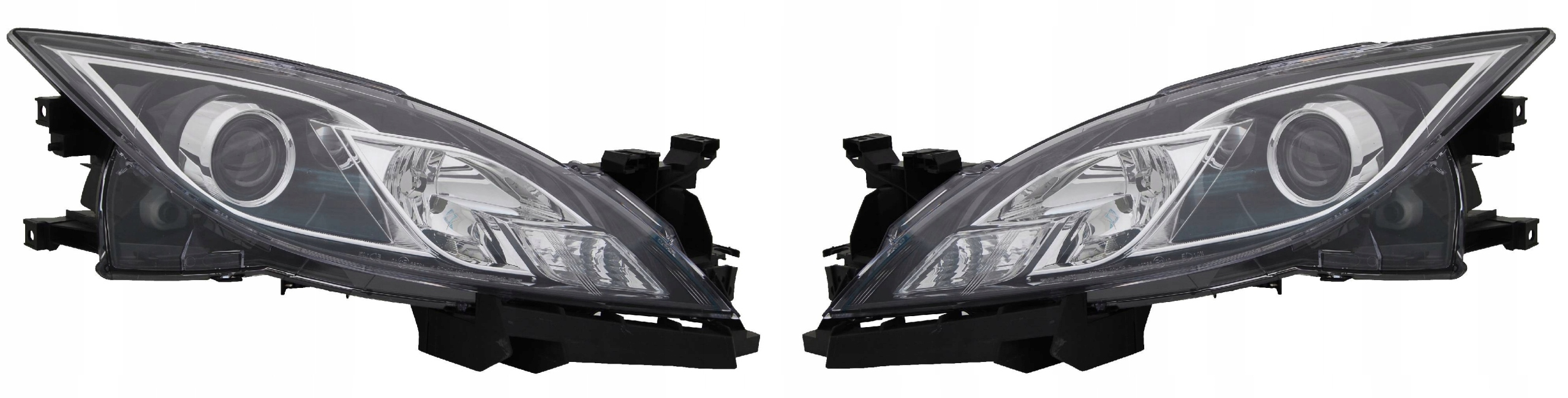 Mazda 6 Sada Světlometů Levá Pravá Sada S Motorkem Uchycení Pás