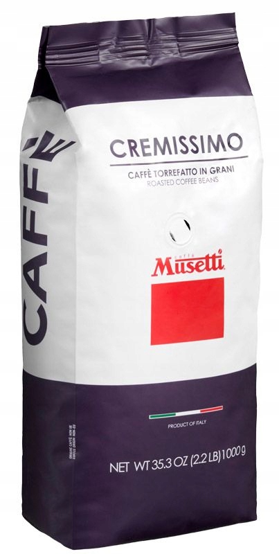 Levně Káva Musetti Cremissimo 1 kg 1000 prémiové italské zrno