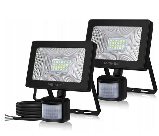 2szt Meikee reflektor LED 20W z czujnikiem ruchu
