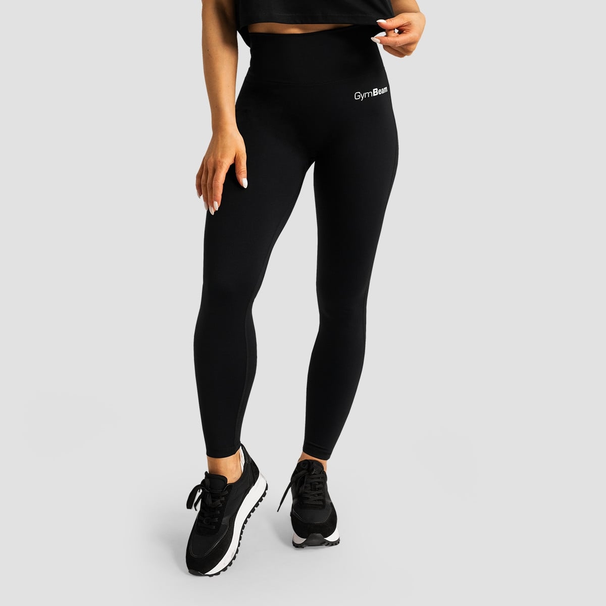Legginsy Damskie Wysoki Stan Limitless Czarne S GymBeam