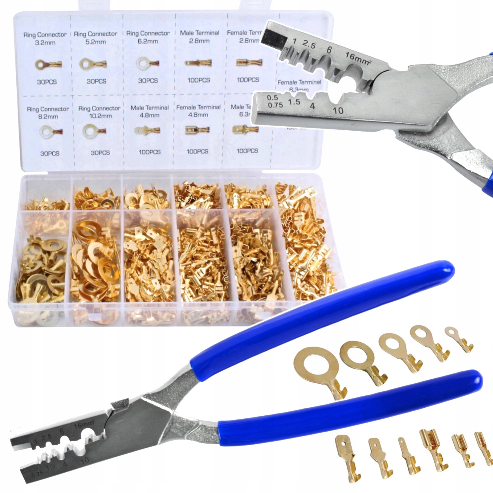 

Szczypce Praska Do Kabli Tulejek Zestaw Końcówek