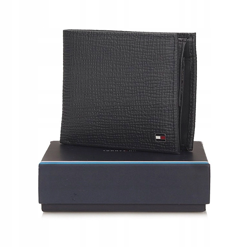 Černá klasická pánská peněženka Tommy Hilfiger AM0AM13709 DW6