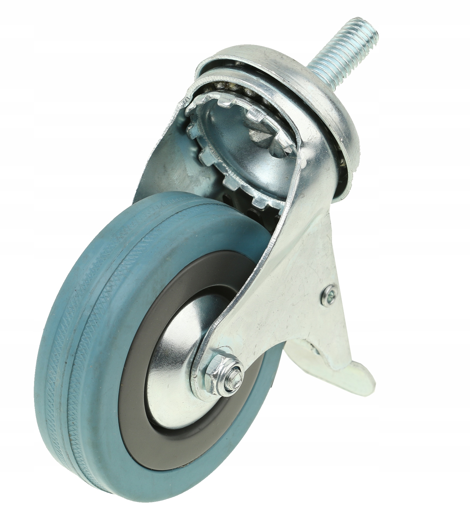 KÓŁKO OBROTOWE DO WÓZKA 75 mm Z HAMULCEM KOŁO JEZDNE SKRĘTNE ŚRUBA M10 Kod producenta 5904413632351
