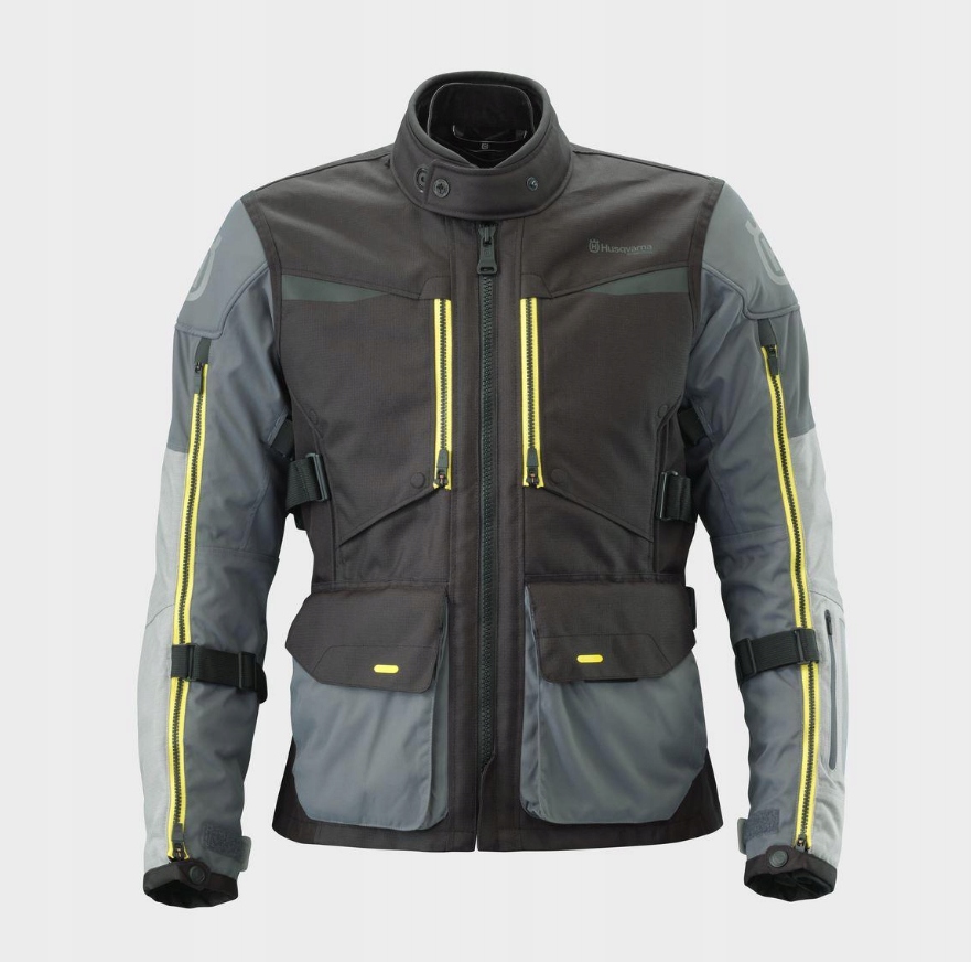 Kurtka Motocyklowa Husqvarna Scakar Wp Jacket Czarno-Szara (Rozmiar:L)
