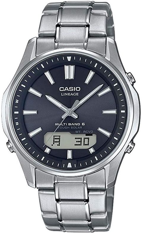Titanové Pánské Hodinky Casio LCW-M100TSE-1AER Rádiově Ovládané, Solární