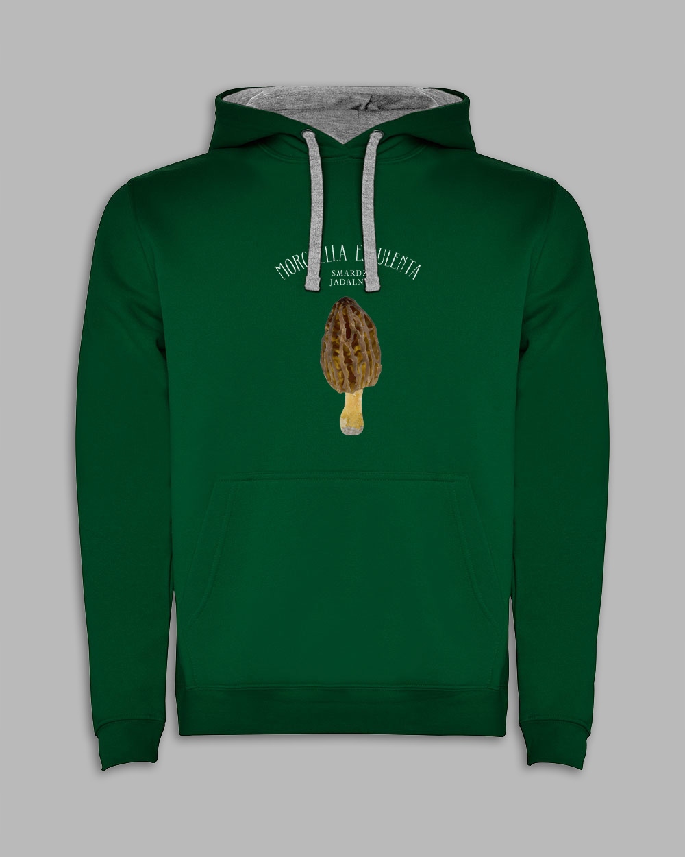 BLUZA Z KAPTUREM - SMARDZ M zielony