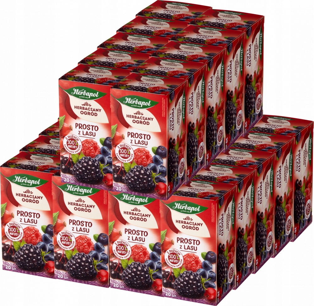 Herbata owocowa ekspresowa Prosto z Lasu Herbapol 50 g x30