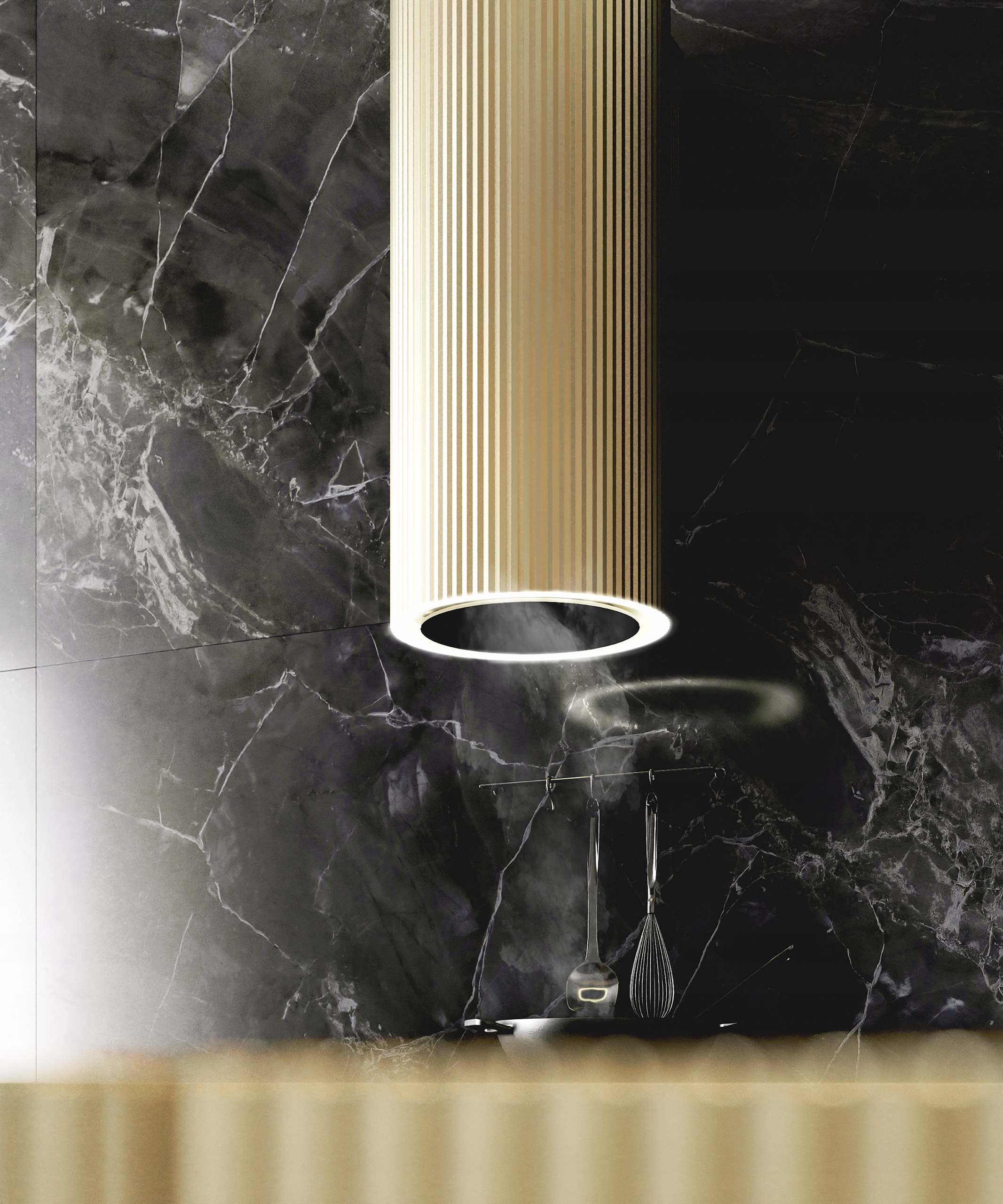 OKAP WYSPOWY CIARKO DESIGN MONOGRAM W CZARNY Kod producenta Monogram bk