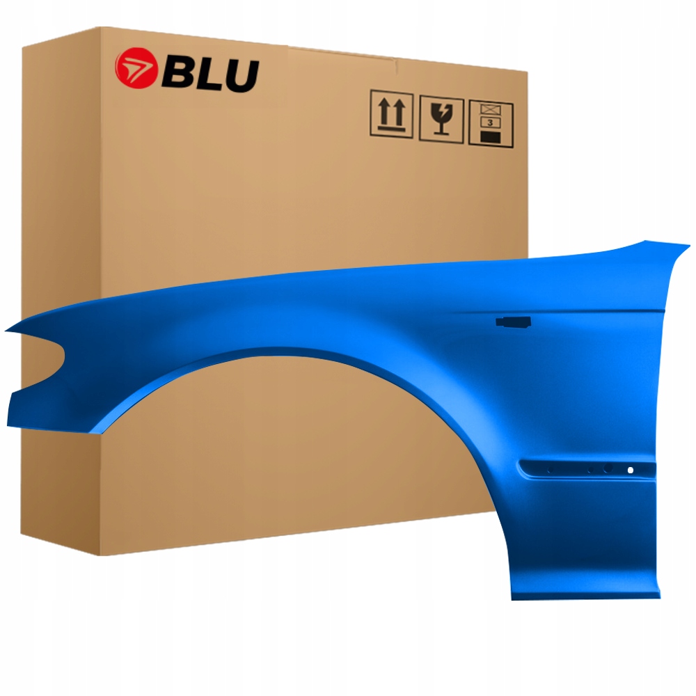 Blu Blatník Bmw 3 E46 364 levý modrý 01-05 přední sedan kombi Fl pozink