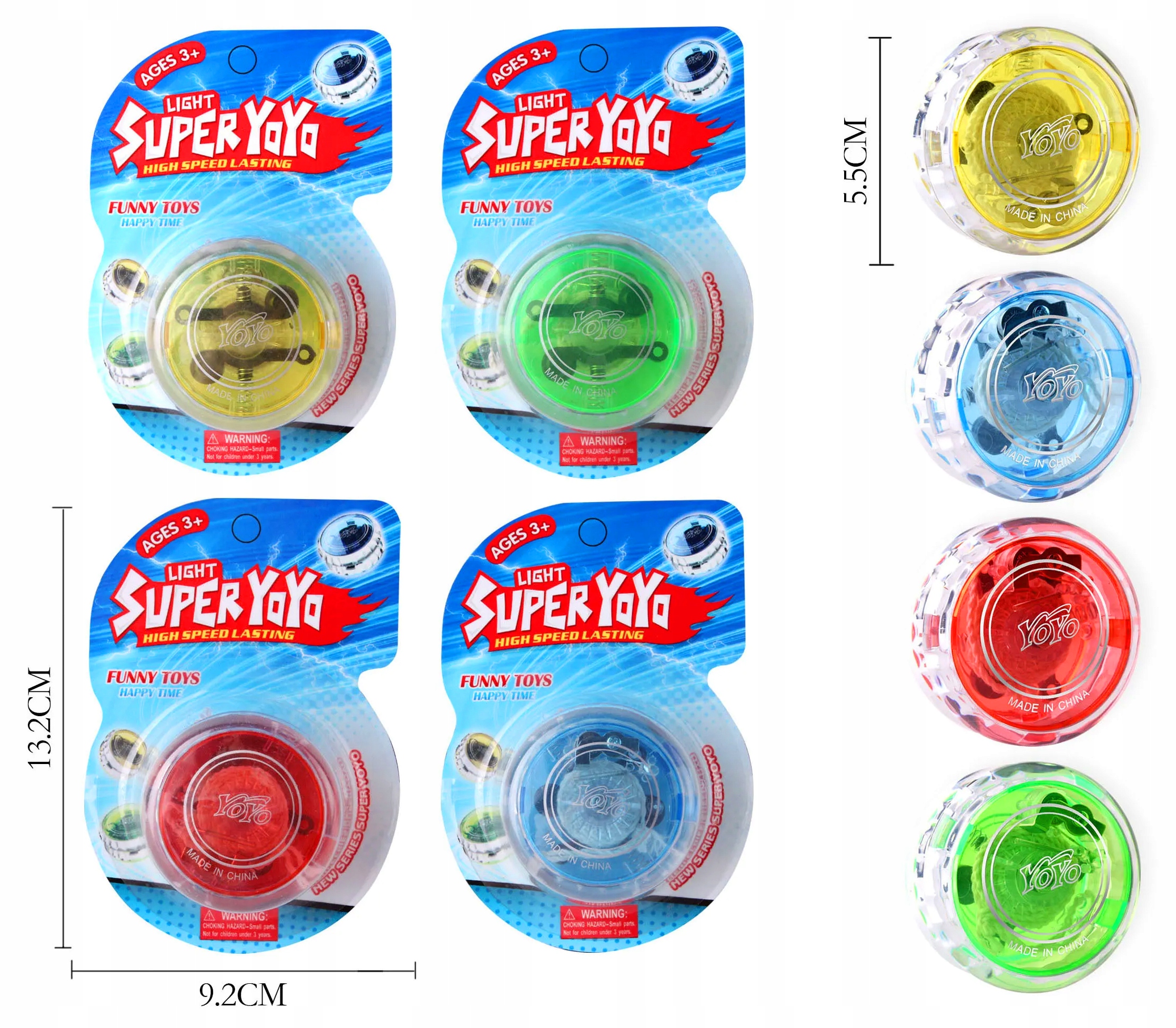 JOJO GRA ZRĘCZNOŚCIOWA YOYO ZABAWKA ŚWIECĄCE CZERWONY JO-JO NA POCZĄTEK Marka Trifox