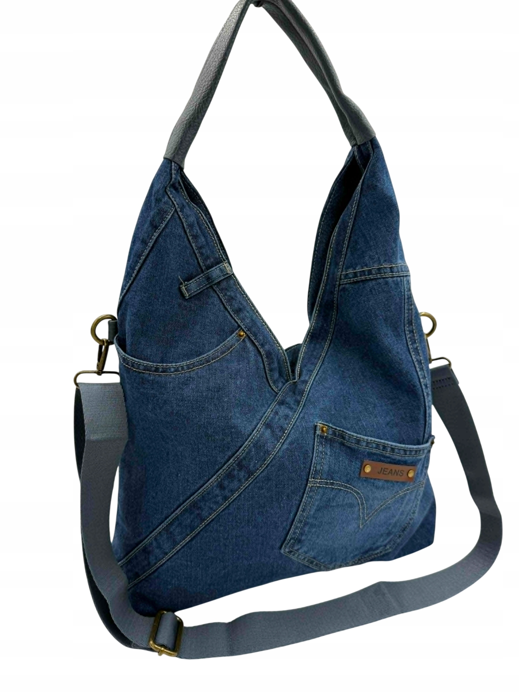 Dámská kabelka Max Flay – Jeans eko-kůže stylová shopperka