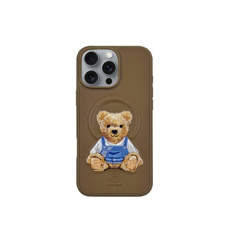 Etui Nakładka Zuck Bear Everley Magsafe do Iphone 16 gold