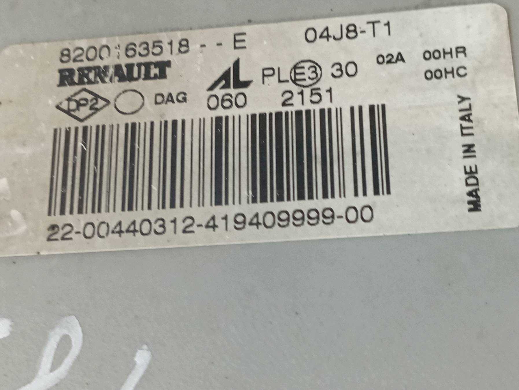 light front right MOVANO A MASTER II 8200163518E Nissan Interstar and