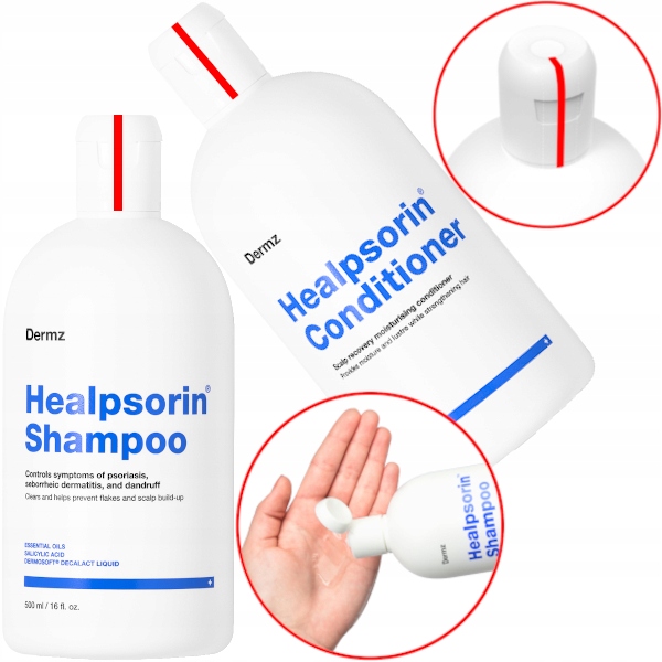 Zestaw Dermz Healpsorin Szampon Odżywka Łuszczyca