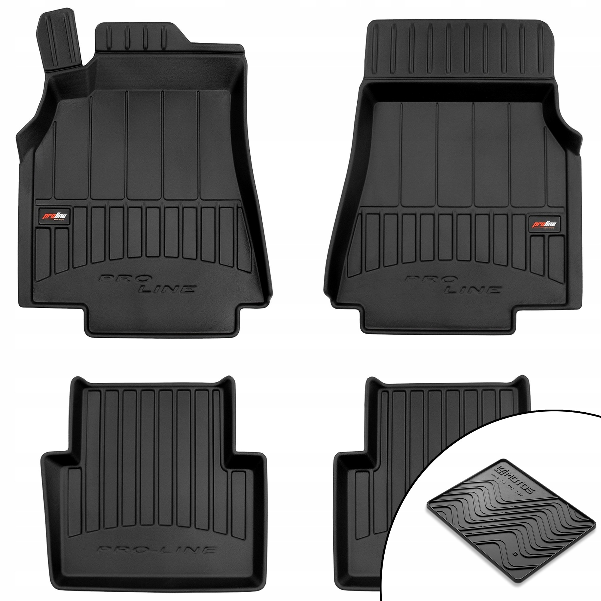 3D gumové rohože Mercedes-Benz trieda A W169 2004-2012 rohož zdarma