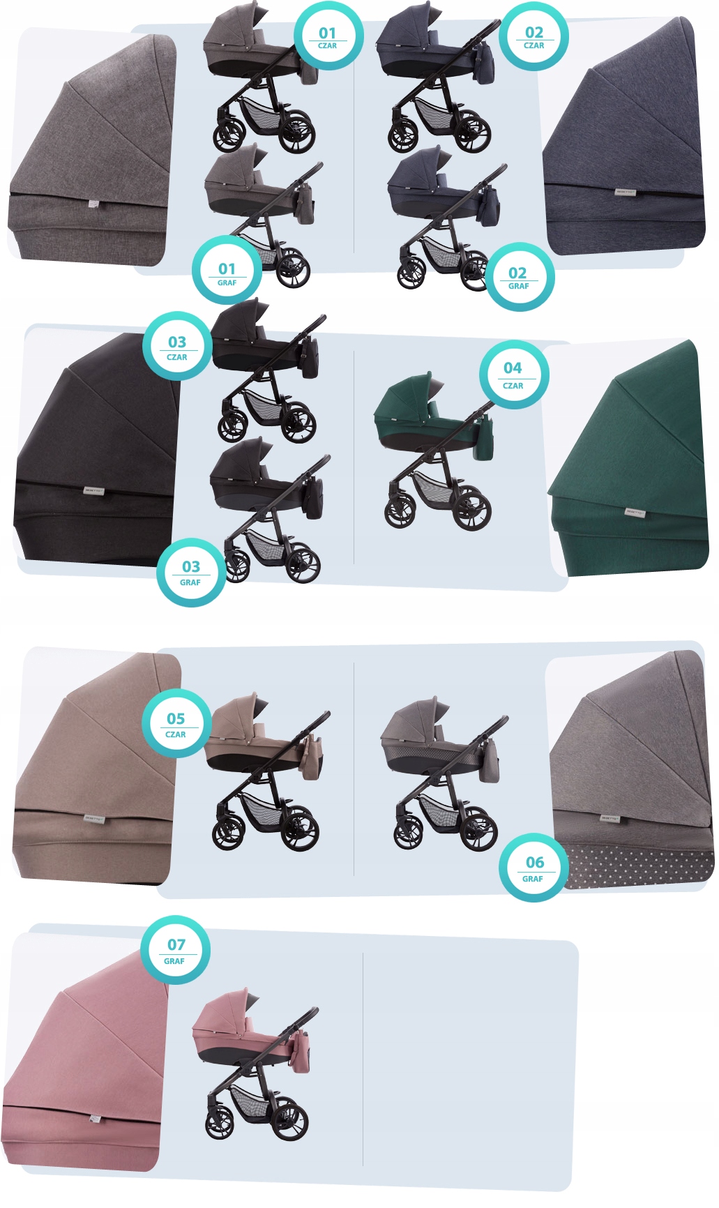 WÓZEK 3W1 BEBETTO HOLLAND 01 CZ I + MAXI-COSI CITI Kod producenta Holland - 01/CZM 2021 3w1