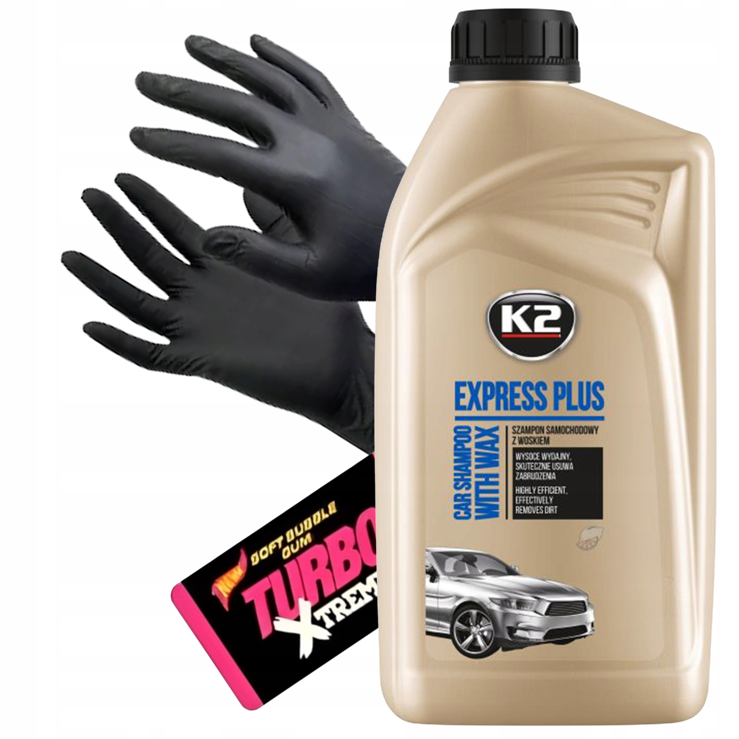K2 Express Plus 1000ML Wydajny Szampon Z Woskiem Do Mycia Auta Nabłyszcza