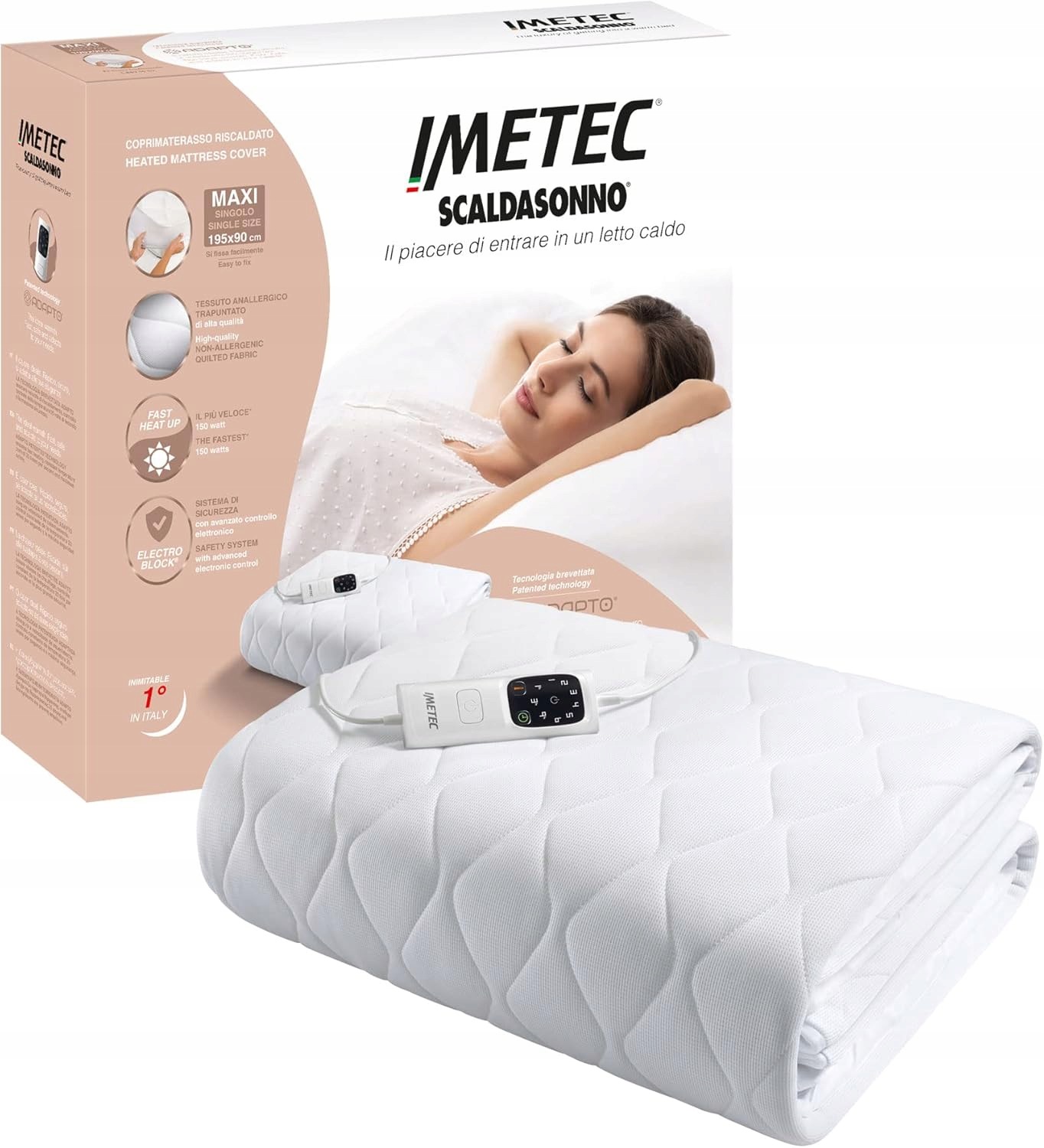 Koc elektryczny Imetec 16728 biały 150W