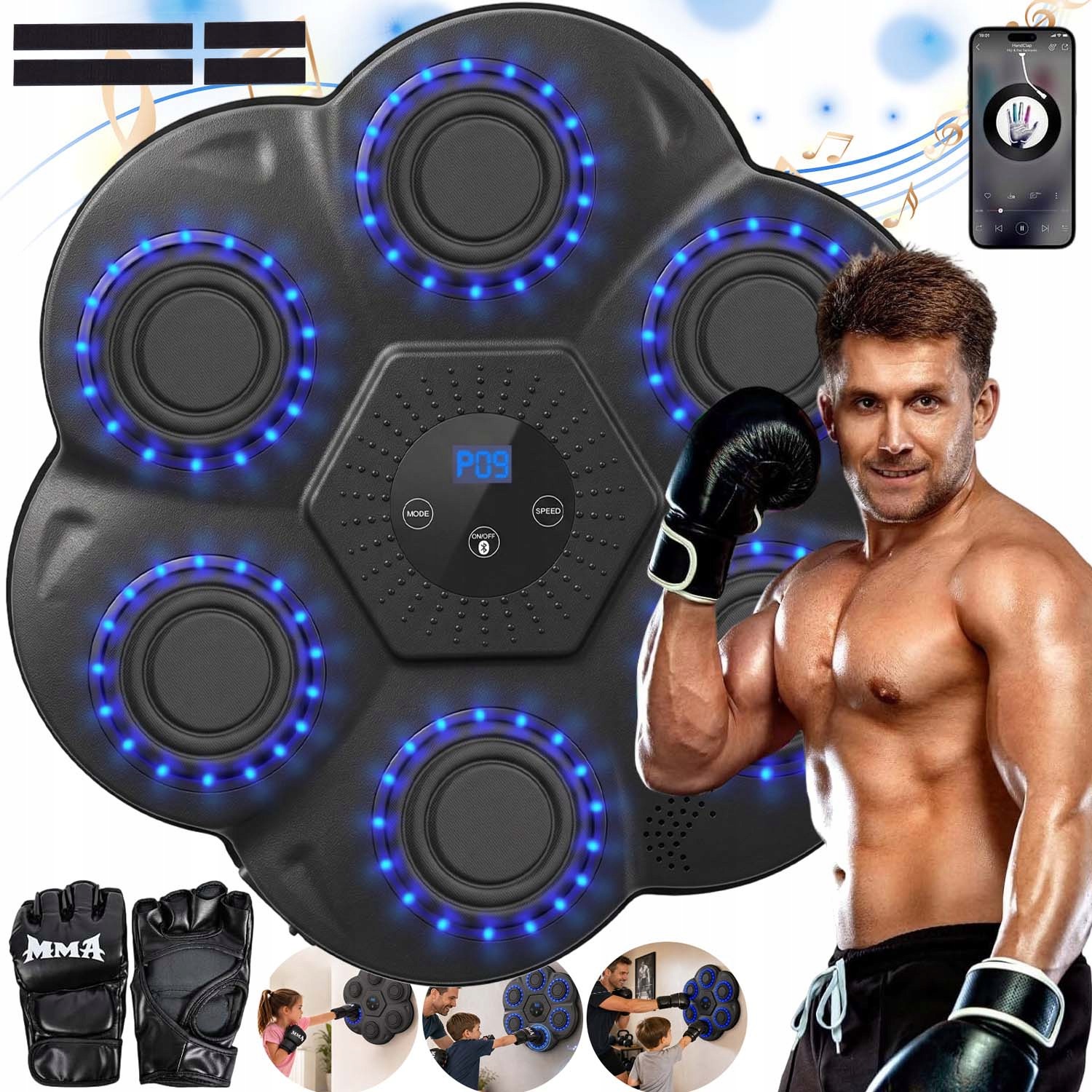 Inteligentní Hudební Bluetooth Boxer Pro Dospělé I Děti, 18 Rychlostních Režimů