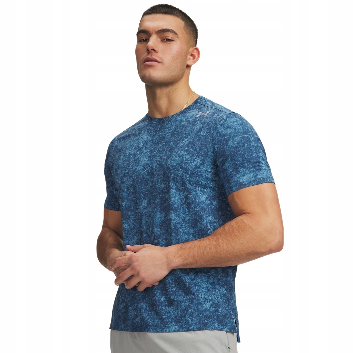 Męska koszulka do biegania Under Armour Velociti Pro Print Ss Niebieski XL