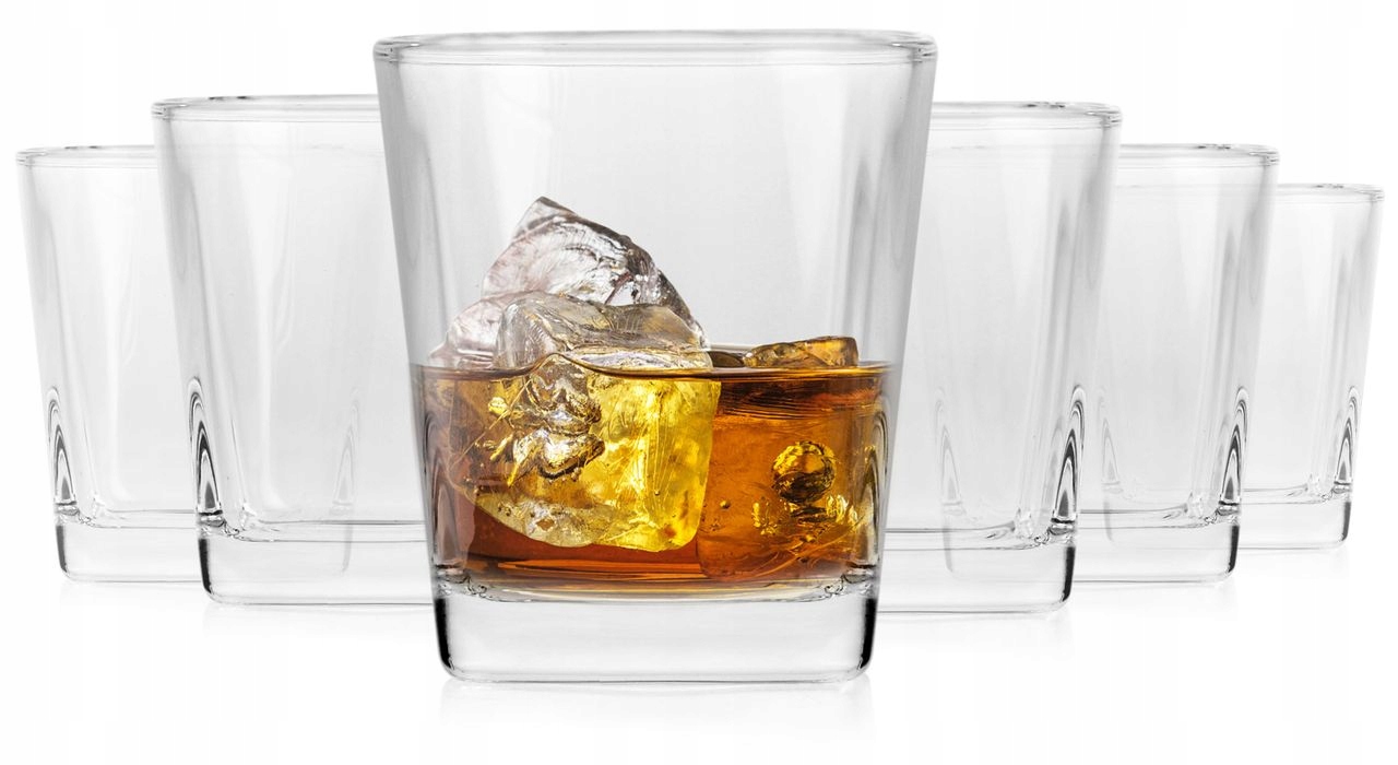 

Kwadratowe szklanki do whisky Trend Glass 300ml 6x