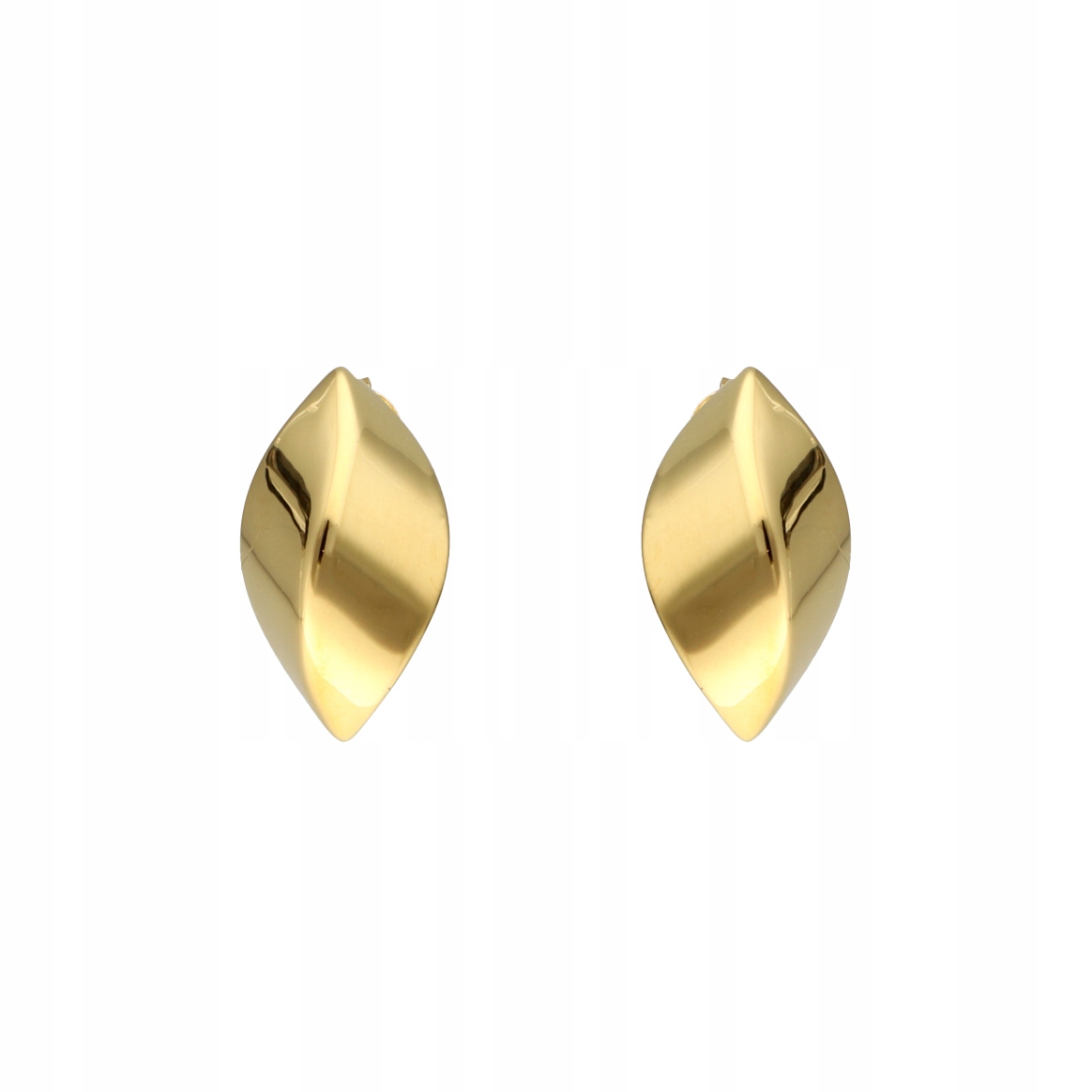 Náušnice vlnky stříbro pozlacené malé